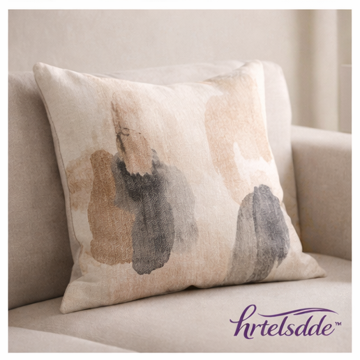 hrtelsdde™ Abstract Art Linen Throw Pillow Cover | Luxury Living Room Home Decor